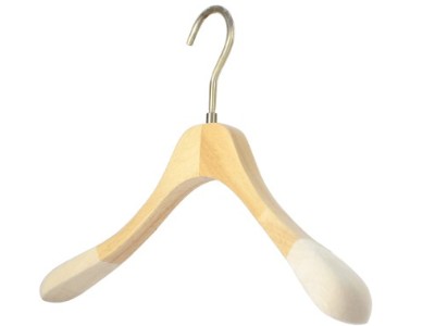 植絨防滑女裝實(shí)木衣架17C012