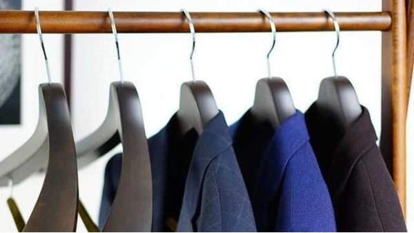 實(shí)木復(fù)古寬肩西服外套晾衣架【華恩】