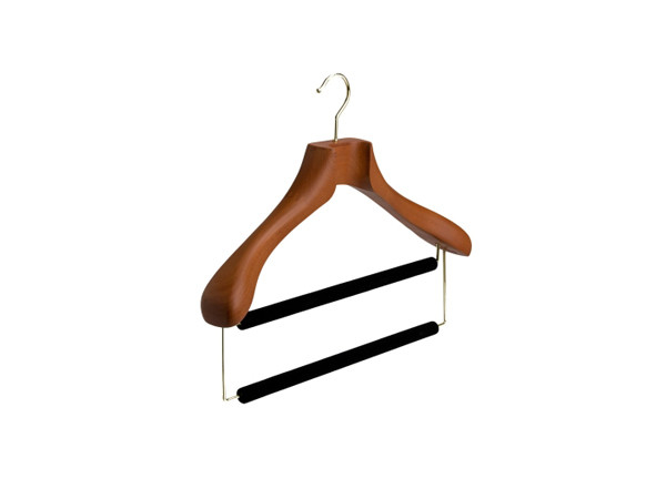 橫桿多用實(shí)木衣架LUX18-65D2-L