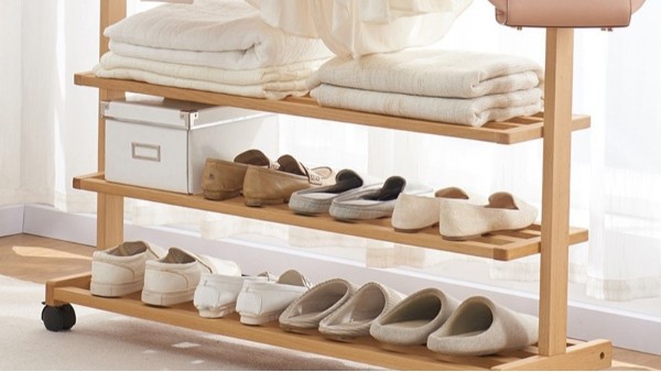 多功能鞋柜衣帽架，拒絕凌亂！--華恩衣架