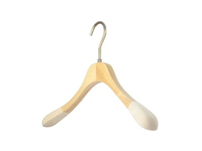 植絨防滑女裝實(shí)木衣架17C012